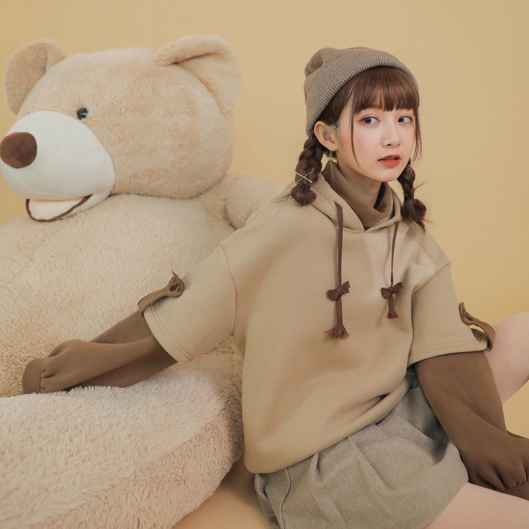 Sudadera con capucha de oso kawaii de Harajuku