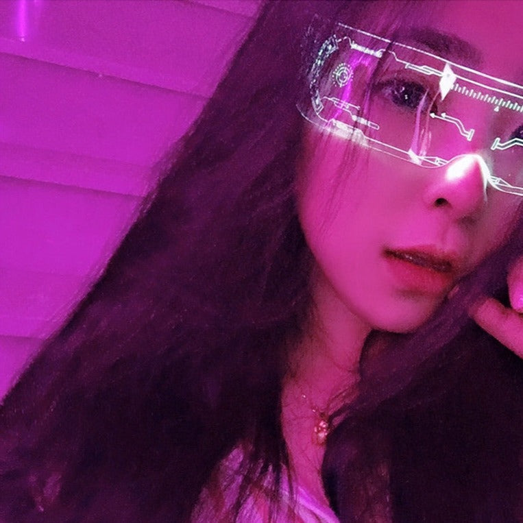 LED-Leuchtsonnenbrille