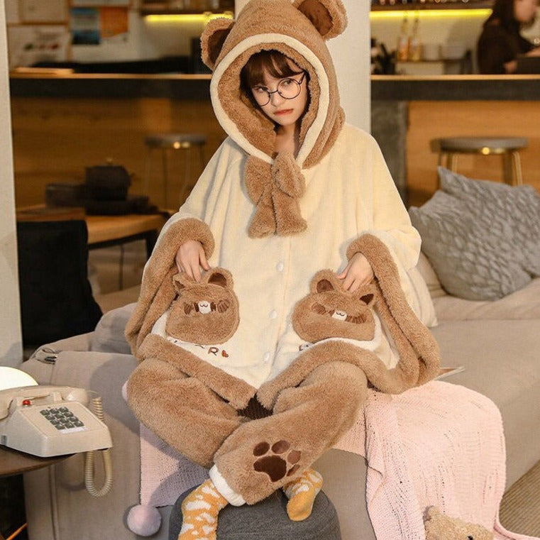 Pijama japonés de oso kawaii