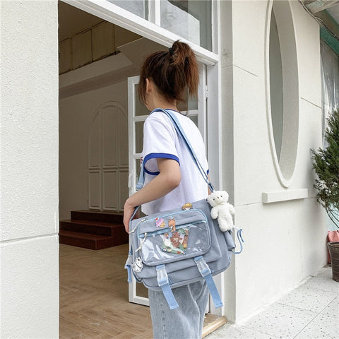 Koreanische Tasche im Preppy-Stil