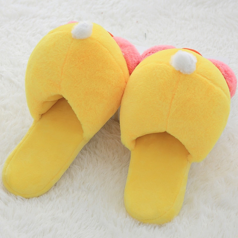 Pantuflas de patitos de peluche kawaii