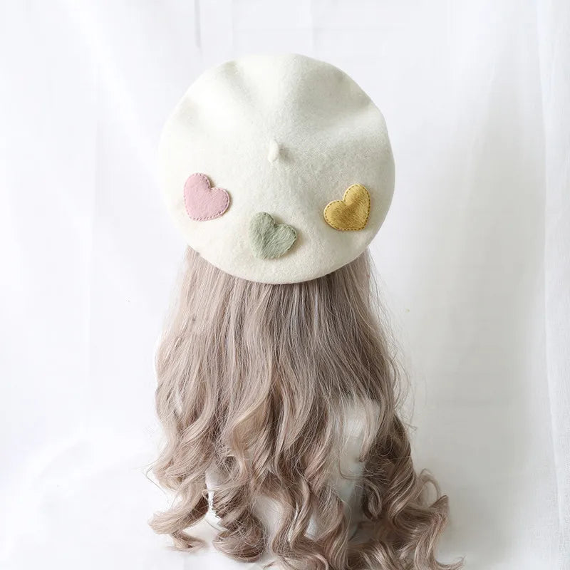 Boina de lolita pastel kawaii