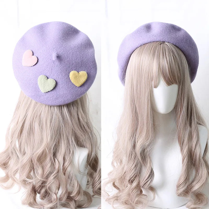 Boina de lolita pastel kawaii