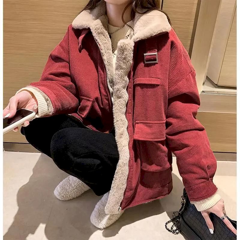 Chaqueta de invierno estética coreana