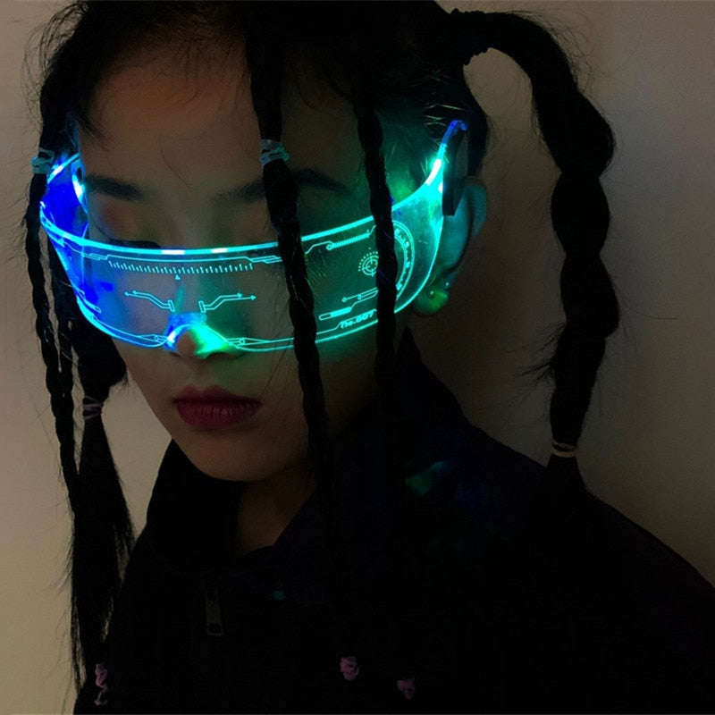 LED-Leuchtsonnenbrille