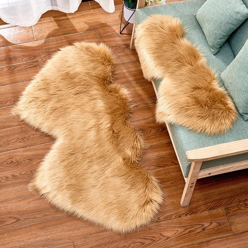 Double Heart Fluffy Carpets