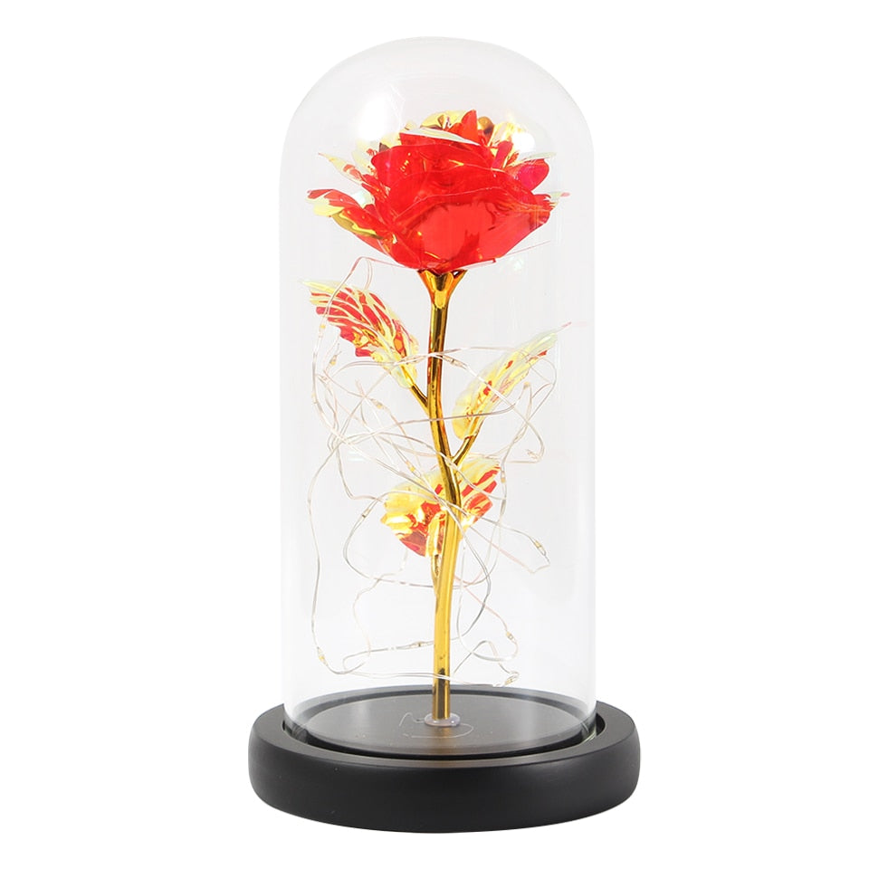 Glass Rose Romantic Light