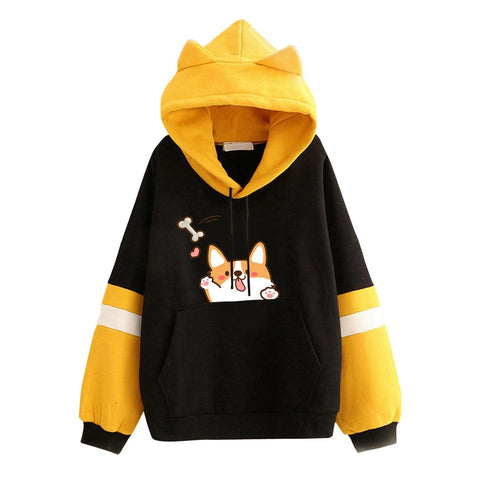 Harajuku Shiba Inu Kawaii Kapuzenpullover