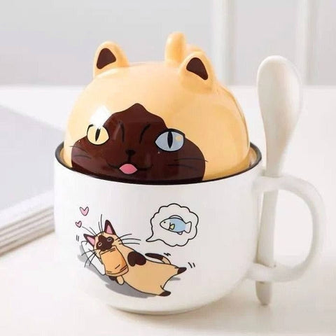 Kawaii-Katzen- und Shiba-Inu-Tassen