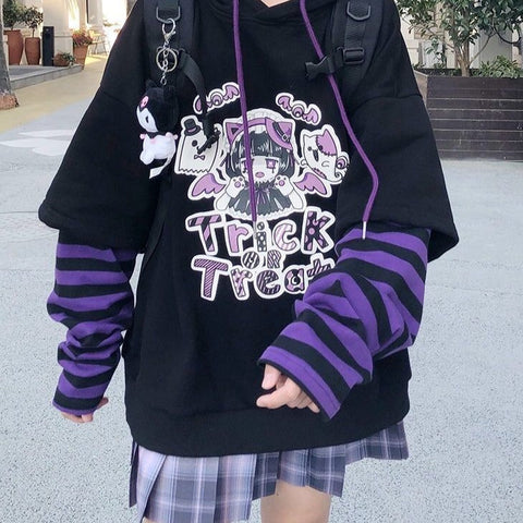 Sudadera con capucha de anime harajuku