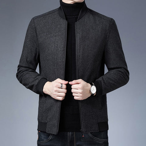 Oliver - Classic Baseball Collar Zipper Jacket