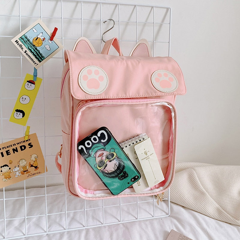 Süßer Kawaii-Katzenrucksack