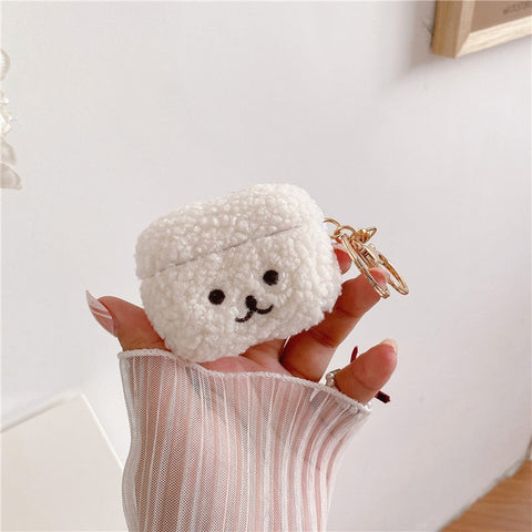 Fluffy Bear Case For Apple AirPods