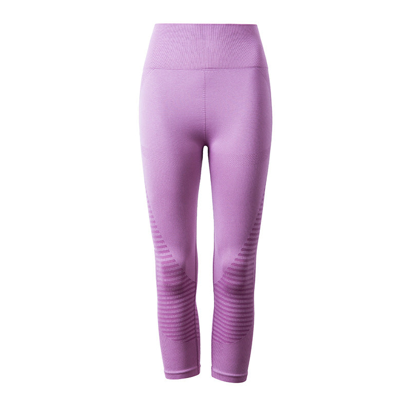 Sport- und Yoga-Caprihose mit hoher Taille für Damen