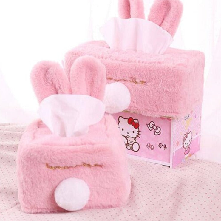 Plush Rabbit Tissue Box