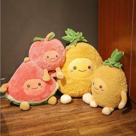 Peluches de frutas peludas