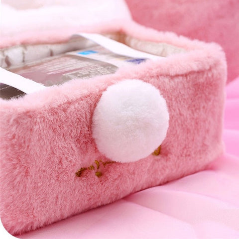 Plush Rabbit Tissue Box