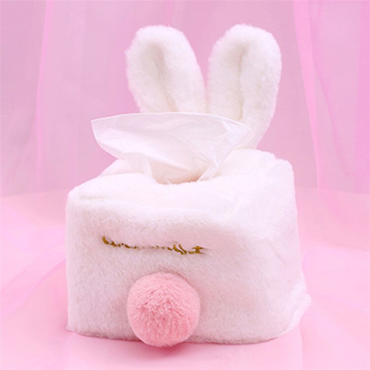 Plush Rabbit Tissue Box