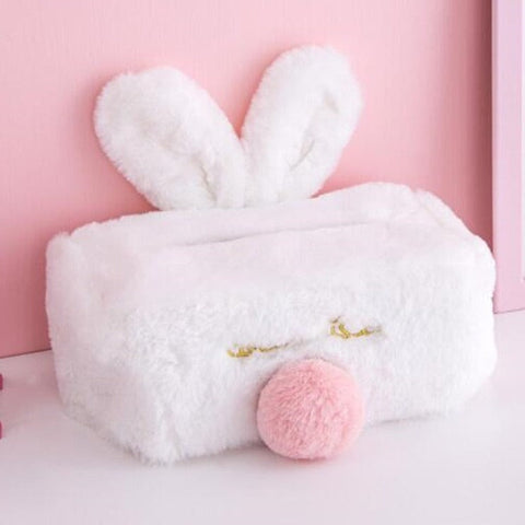 Plush Rabbit Tissue Box