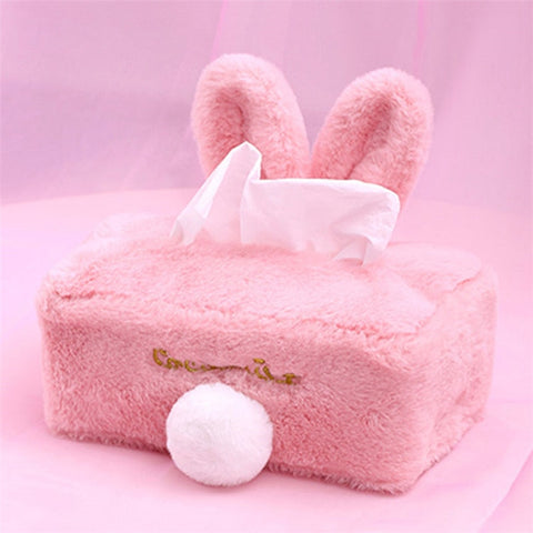 Plush Rabbit Tissue Box