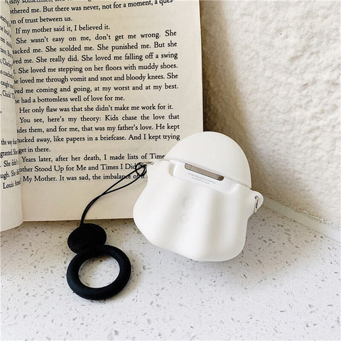 Bonita funda de fantasma para los AirPods de Apple