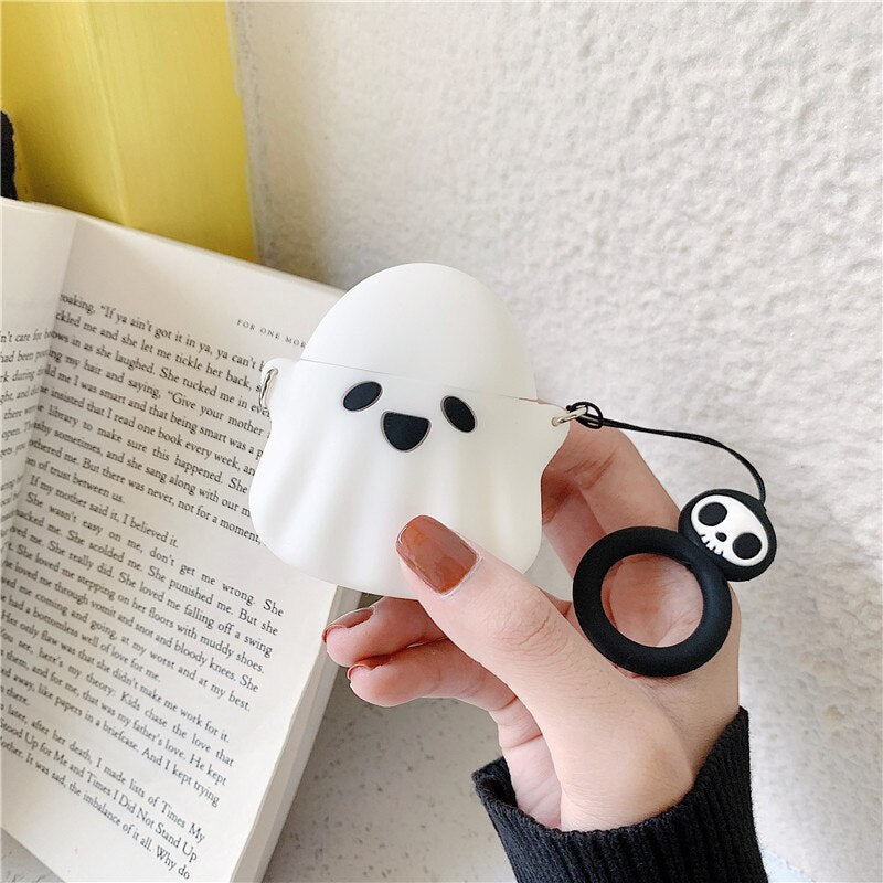 Bonita funda de fantasma para los AirPods de Apple