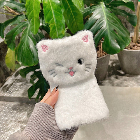 Funda blanda de gato de peluche kawaii para Xiaomi