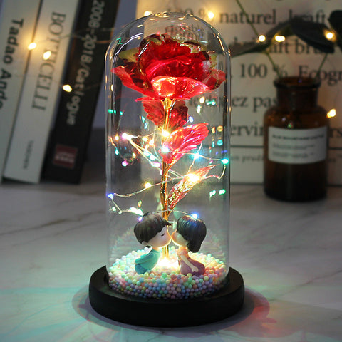 Glass Rose Romantic Light