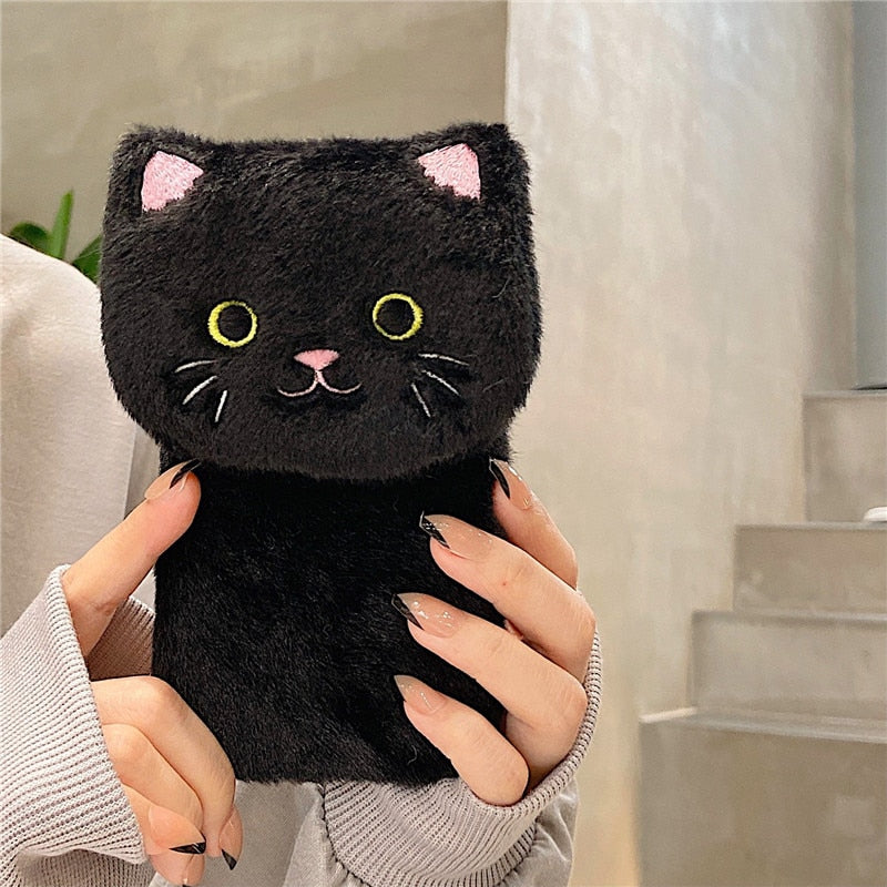 Funda blanda de gato de peluche kawaii para Xiaomi