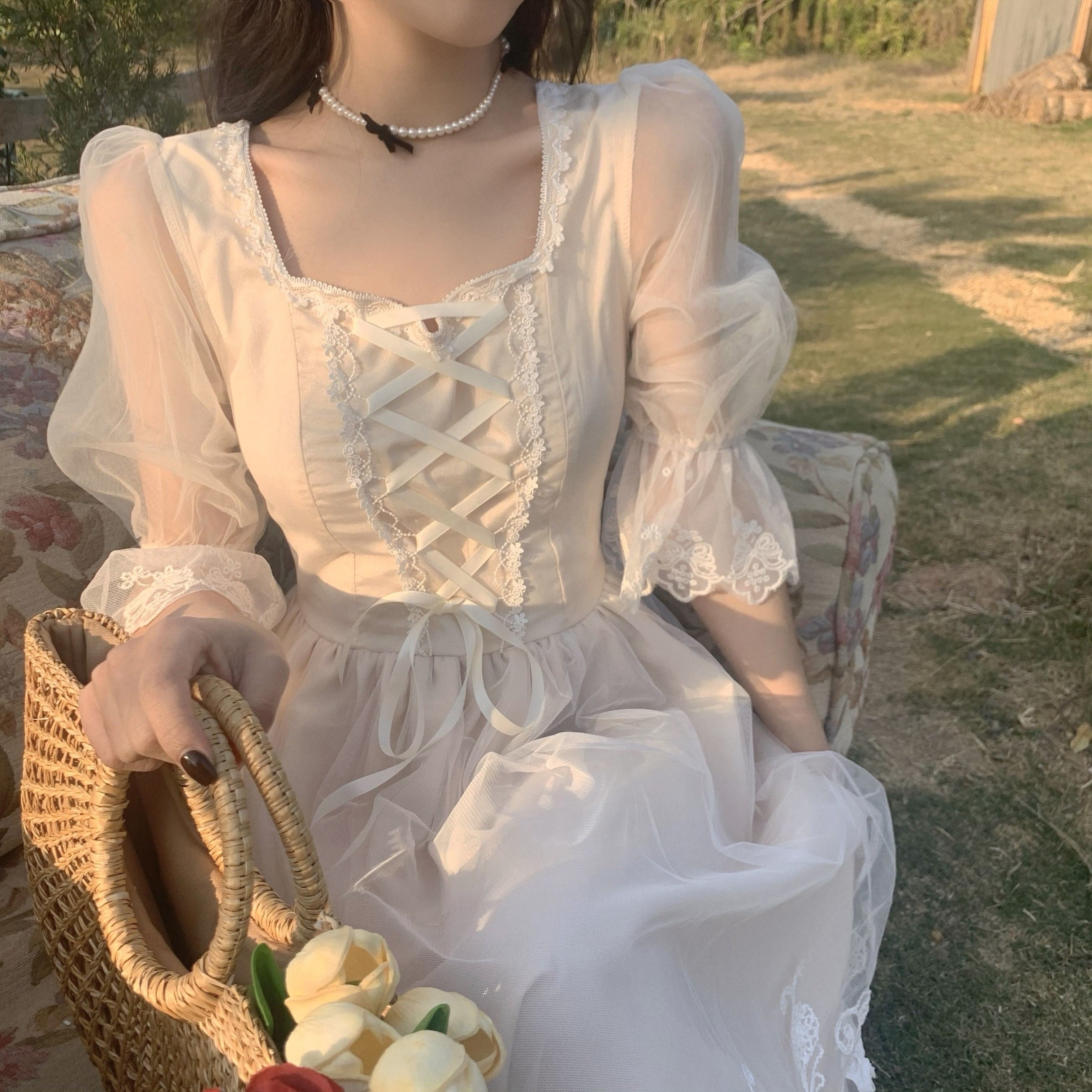 Vestido elegante coreano