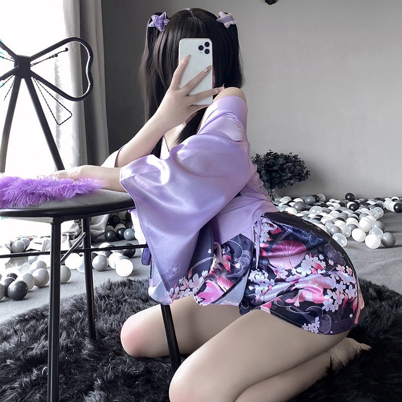 Ropa de dormir japonesa tipo kimono