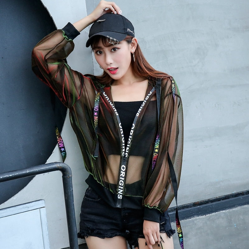 Transparent Harajuku Jacket