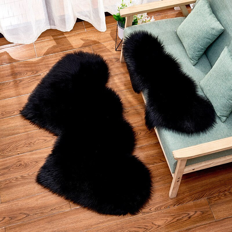 Double Heart Fluffy Carpets