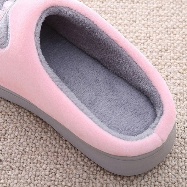 Pantuflas de peluche de gato