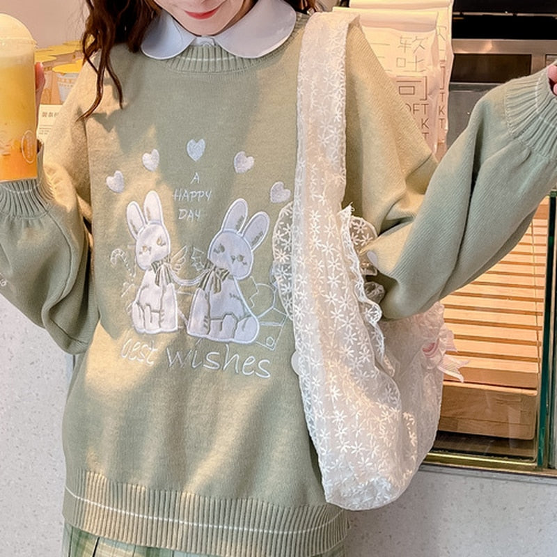 Kawaii-Pullover im koreanischen Stil