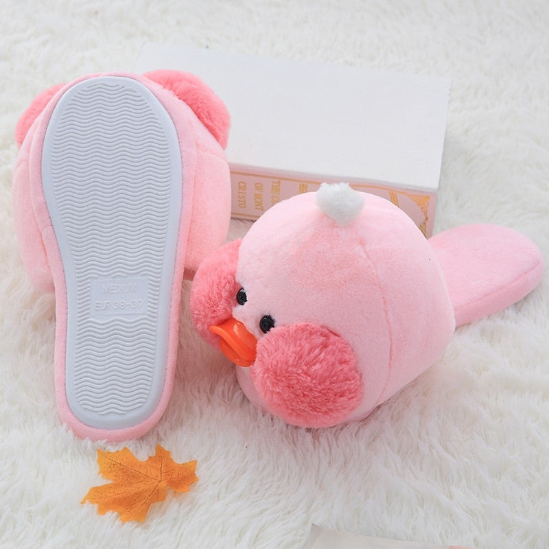 Pantuflas de patitos de peluche kawaii