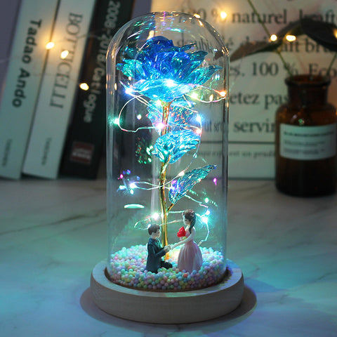 Glass Rose Romantic Light