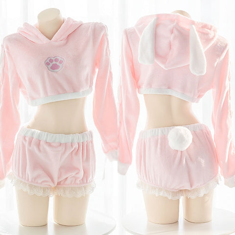 Cute Bunny Pajamas Set