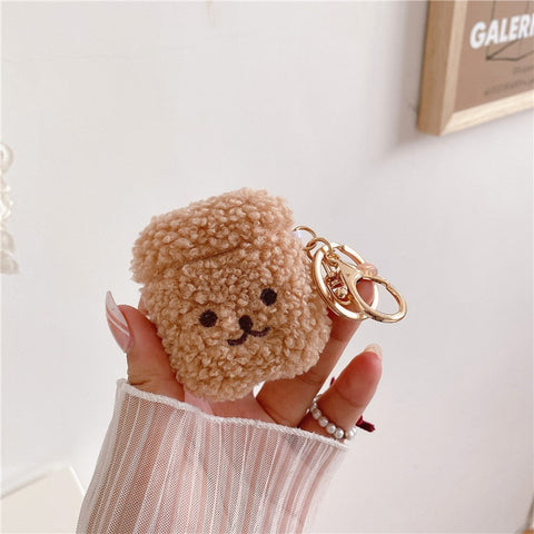 Fluffy Bear Case For Apple AirPods