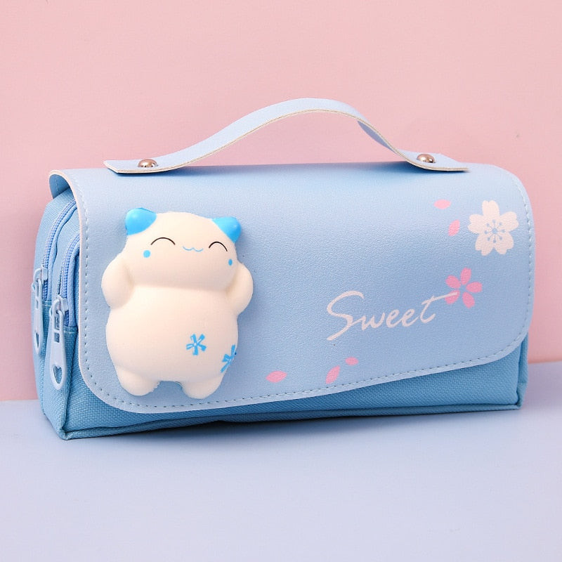 Estuche para lápices con animales suaves kawaii