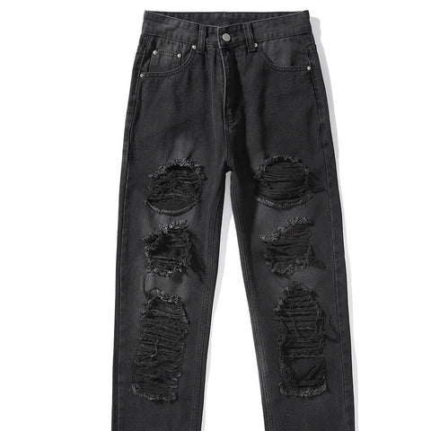 Grunge zerrissene Vintage-Jeans