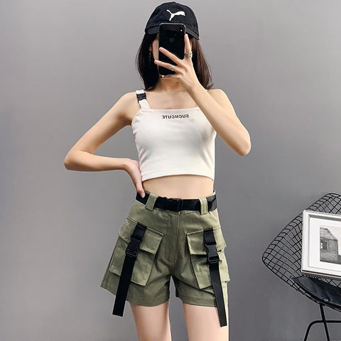 Techwear-Shorts im koreanischen Stil