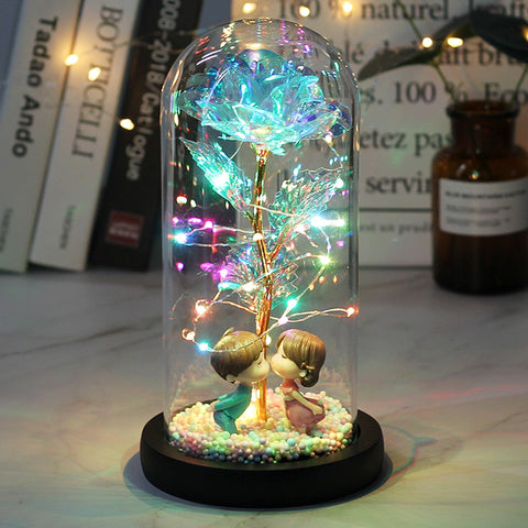 Glass Rose Romantic Light