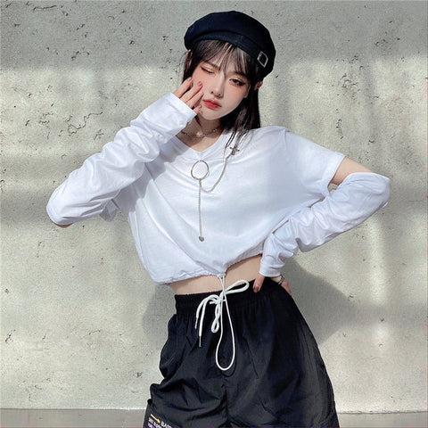 Darkwear Removable Sleeve T-shirt with Chain