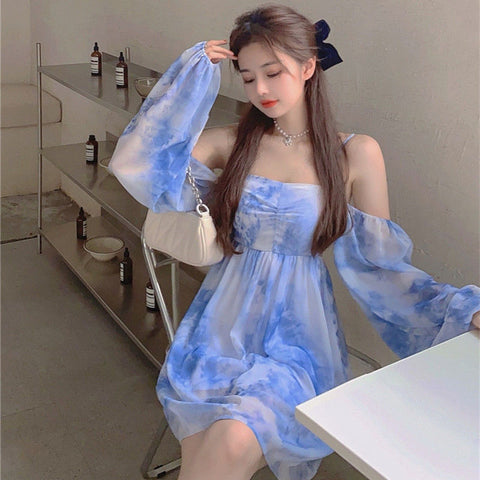 Ulzzang Mädchen Sommerkleid