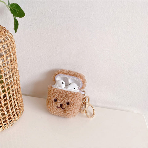 Fluffy Bear Case For Apple AirPods