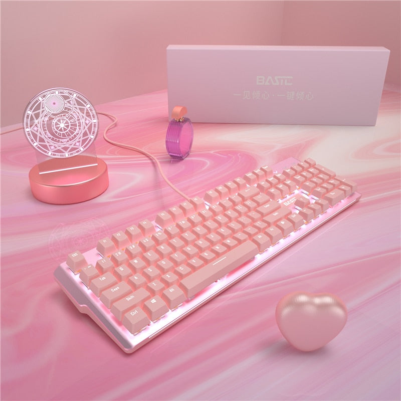 Pink Led Keyboard LED Gaming Keyboard – Kroyy