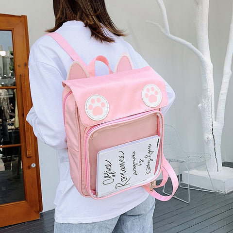 Süßer Kawaii-Katzenrucksack