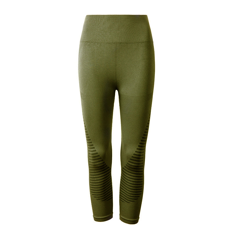 Sport- und Yoga-Caprihose mit hoher Taille für Damen