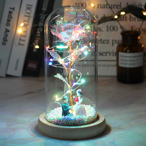 Glass Rose Romantic Light